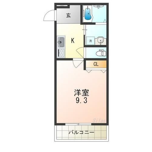 フジパレス長原ウエストの間取り