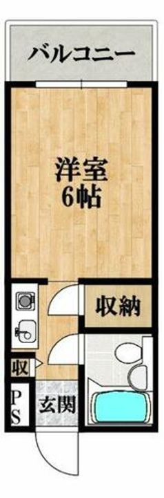 スカイキャンパス旭ヶ丘102の間取り