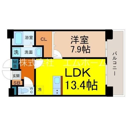 ベルファース川原通の間取り