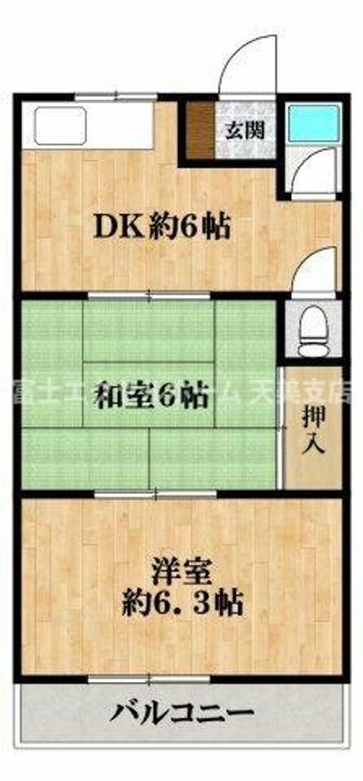 マンション源の間取り