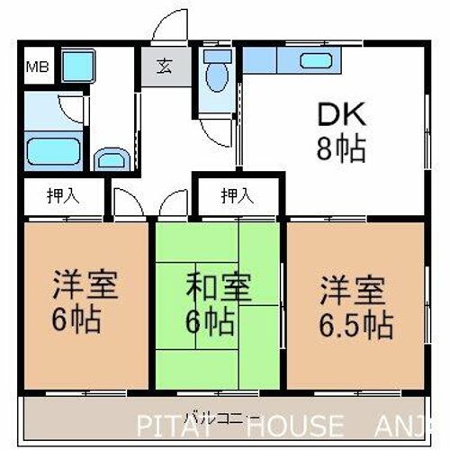 アクセル三河安城401の間取り