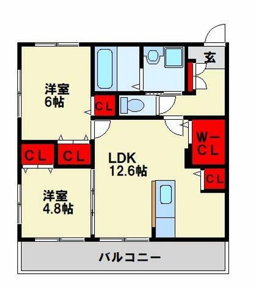グリーンガーデンⅠ202の間取り
