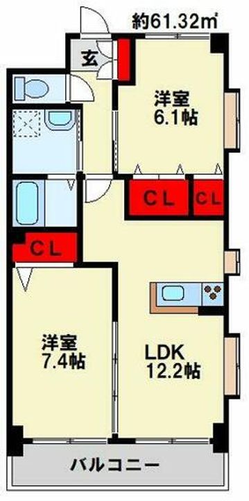 カリブの間取り