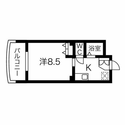 マンションリバーサイド206の間取り