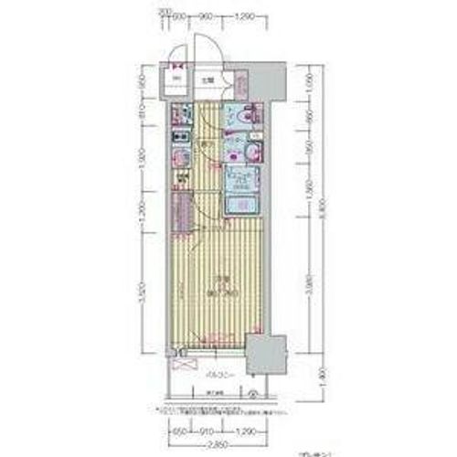 愛知県名古屋市中区千代田3丁目(マンション)の賃貸物件の間取り
