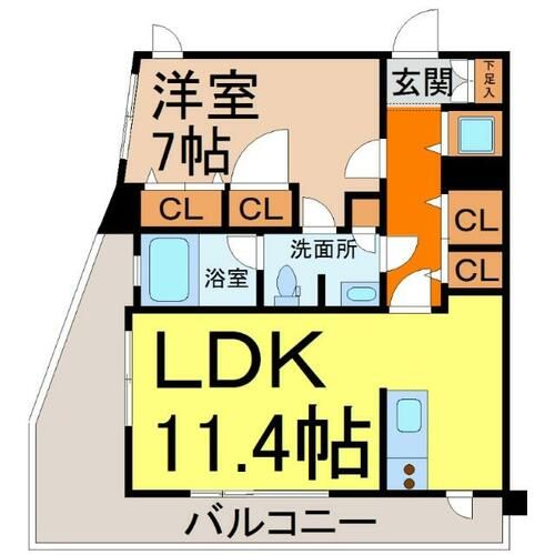 ヴァリエ東別院の間取り