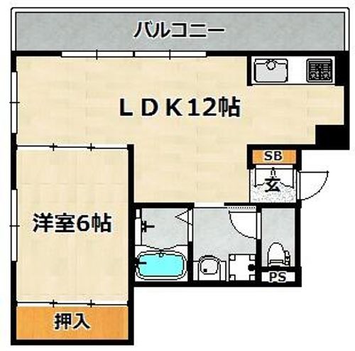 サンエービル301の間取り