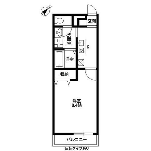 フロランス東助松108の間取り