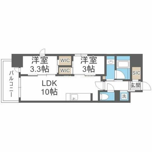 リビオメゾン新大阪の間取り