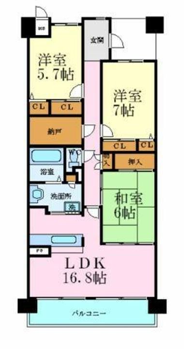 キャッスルコート飯田の間取り