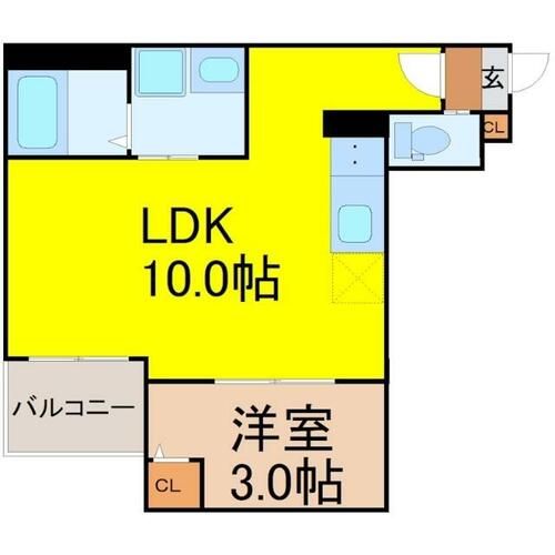 愛知県名古屋市南区元柴田西町1丁目(アパート)の賃貸物件の間取り