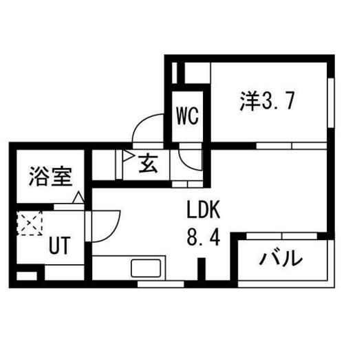 中村区高道町APの間取り