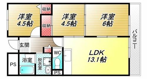 スヴァーネ東山本の間取り