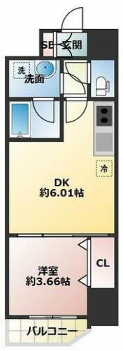 ブランシエスタ天満の間取り