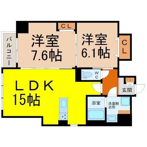 Grand Soleil大須白川の間取り
