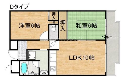 ライオンズマンション泉南樽井第2の間取り