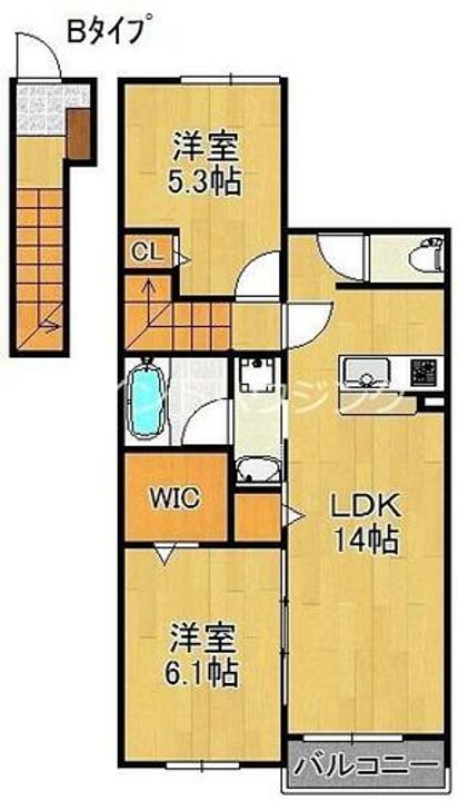アーサー住之江の間取り