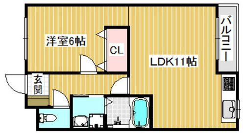 コーポ望月 2棟の間取り