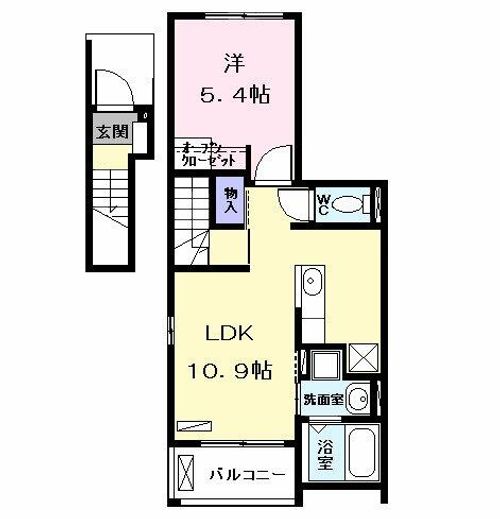 シェモア角割の間取り