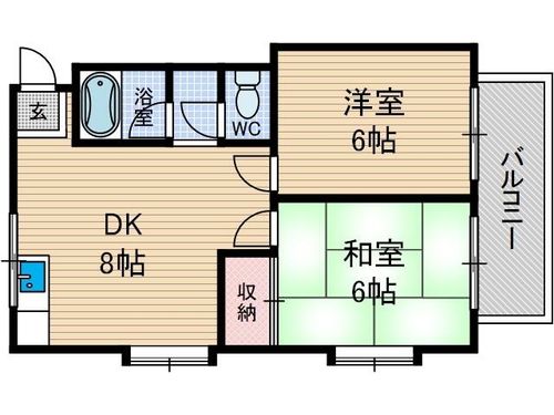 ハイツみつる303の間取り