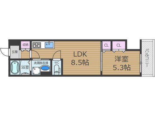 クリエオーレ庄屋Ⅱの間取り