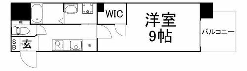 プレサンス堺筋本町駅前の間取り