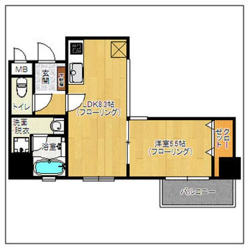 リッツ中央の間取り