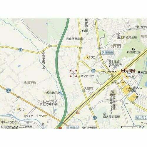 アンプルール 光明池110の地図