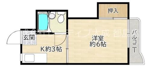 大阪府大阪市都島区都島中通1丁目(マンション)の賃貸物件の間取り