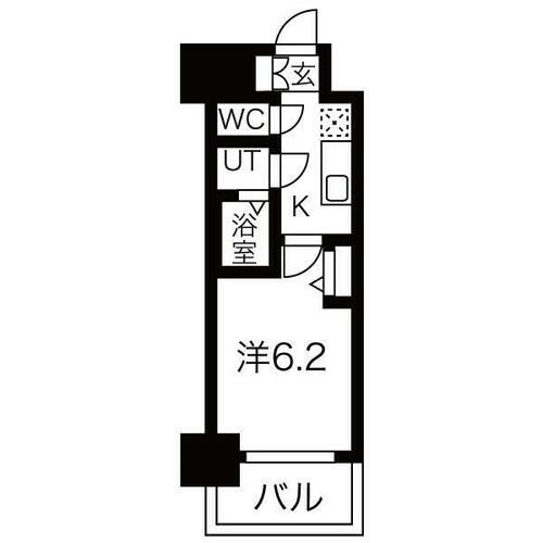 メイクスWアート今池Ⅲの間取り