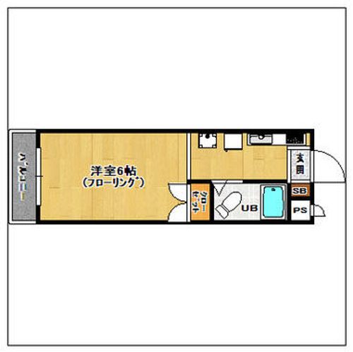アマノフラット香住ヶ丘305の間取り