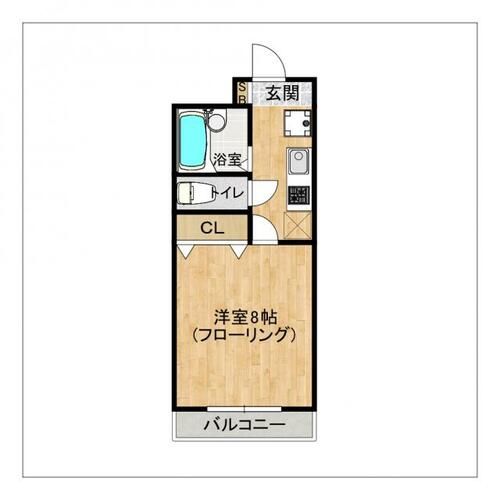 レントハウス香住ヶ丘ビル301の間取り
