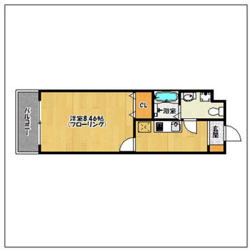 ビューサイト大濠南502の間取り