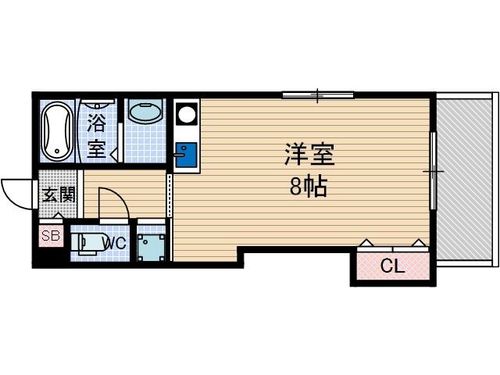 都部ハイツ604の間取り
