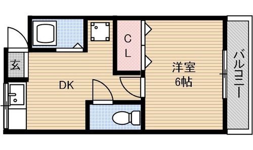 コーポ角野5の間取り