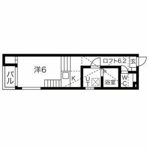 サニーベール志賀町203の間取り