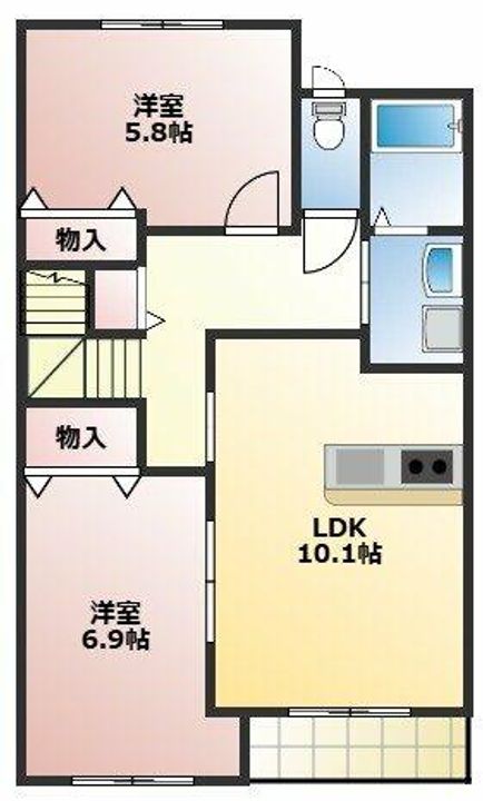 緑桜203の間取り