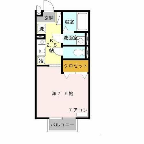 チ・グレイス203の間取り