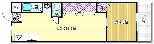 松川マンションの間取り