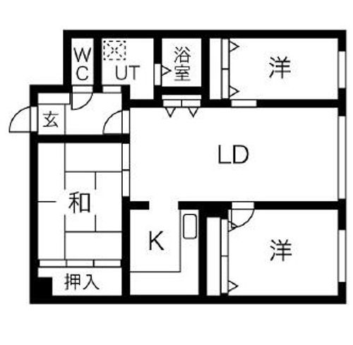 ラ・ヴェルト円山の間取り