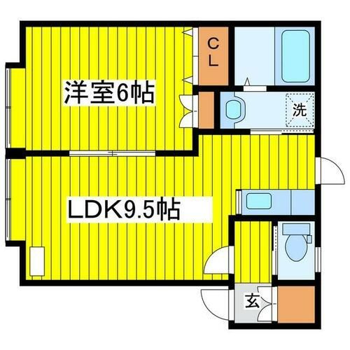 北海道札幌市東区北二十条東7丁目(アパート)の賃貸物件の間取り