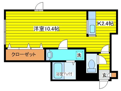 北海道札幌市東区北十一条東15丁目(アパート)の賃貸物件の間取り