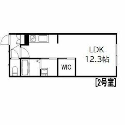 北海道札幌市東区北十六条東13丁目(マンション)の賃貸物件の間取り
