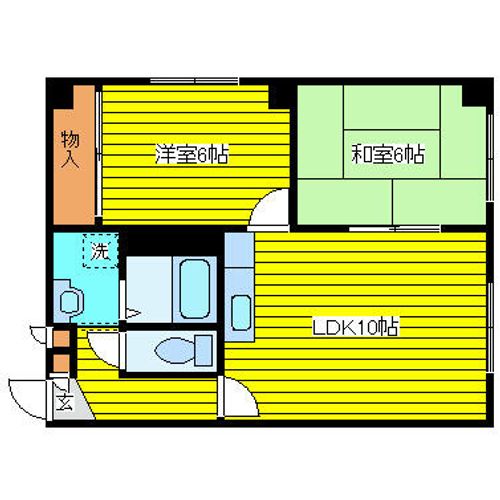 北海道札幌市東区北三十一条東17丁目(マンション)の賃貸物件の間取り