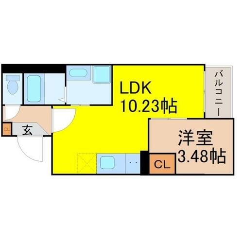 愛知県名古屋市南区三吉町3丁目(アパート)の賃貸物件の間取り