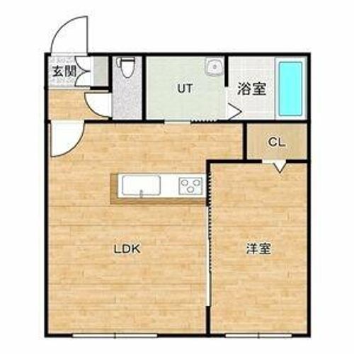 北海道札幌市東区北十六条東14丁目(マンション)の賃貸物件の間取り