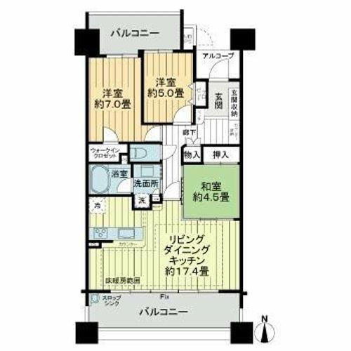 ライオンズ一宮栄の間取り