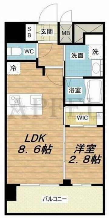 プレサンス東小橋エレディータの間取り
