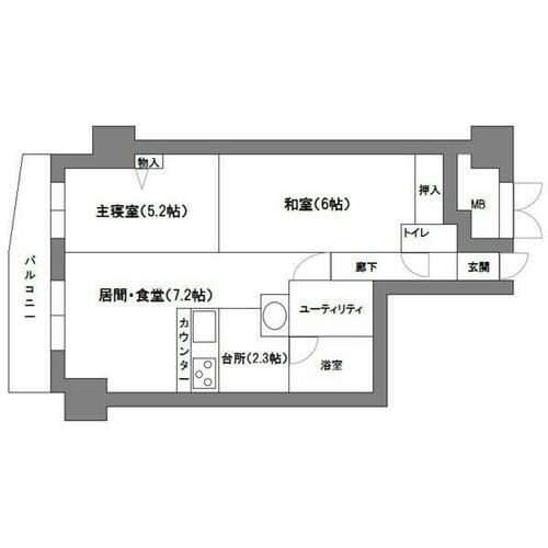 ガーデンハウス南円山Ⅲの間取り