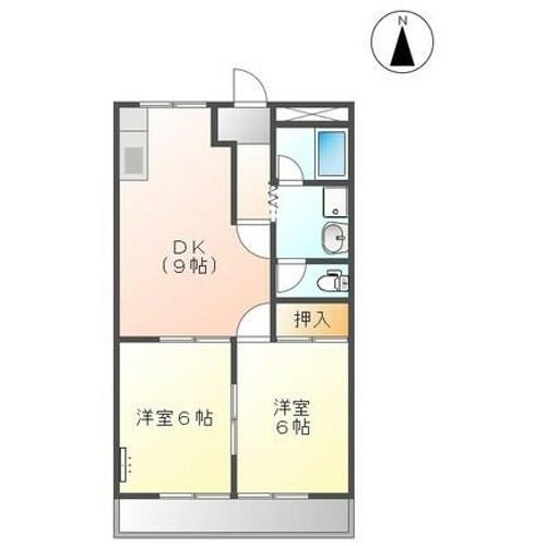 ツインハイムエクセル203の間取り